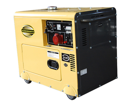 Τριφασική πιστοποίηση CE ISO 6 Kva μικρή φορητή γεννητριών diesel