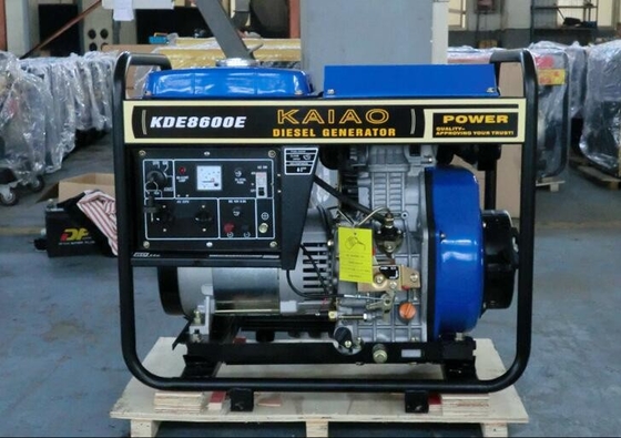 60hz 6kva 3600rpm ανοικτός εκκινητής οπισθοχώρησης γεννητριών diesel πλαισίων για το εργοστάσιο/την κατασκευή