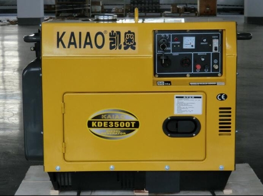 Ενιαία γεννήτρια diesel φάσης 3kva σιωπηλή, κινητή αθόρυβη γεννήτρια diesel