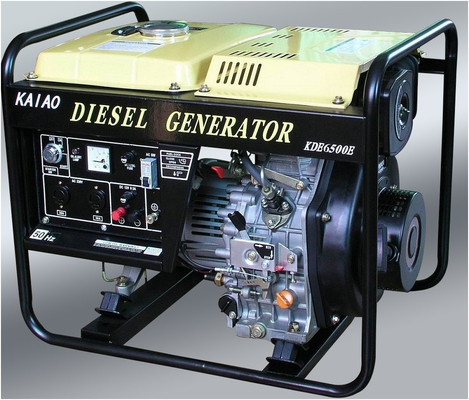 Μικρές γεννήτριες diesel ενιαίας φάσης εναλλασσόμενου ρεύματος 5KW, συμπαγής γεννήτρια diesel