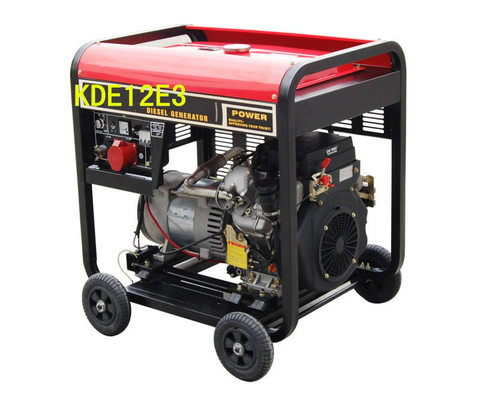 12KVA τριφασικές ανοικτές γεννήτριες diesel πλαισίων εναλλασσόμενου ρεύματος με το ηλεκτρικό σύστημα έναρξης