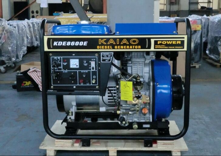 60hz 6kva 3600rpm ανοικτός εκκινητής οπισθοχώρησης γεννητριών diesel πλαισίων για το εργοστάσιο/την κατασκευή