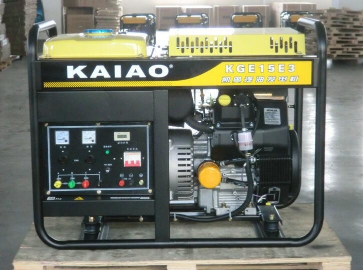 KGE15E3 16kva φορητός ηλεκτροπαραγωγός βενζίνης τριών φάσεων με ψηφιακό πίνακα ελέγχου