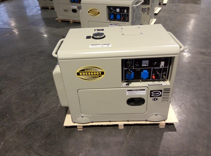 1 φάση γεννήτρια diesel 6000 Watt, εφεδρικές γεννήτριες diesel για το σπίτι