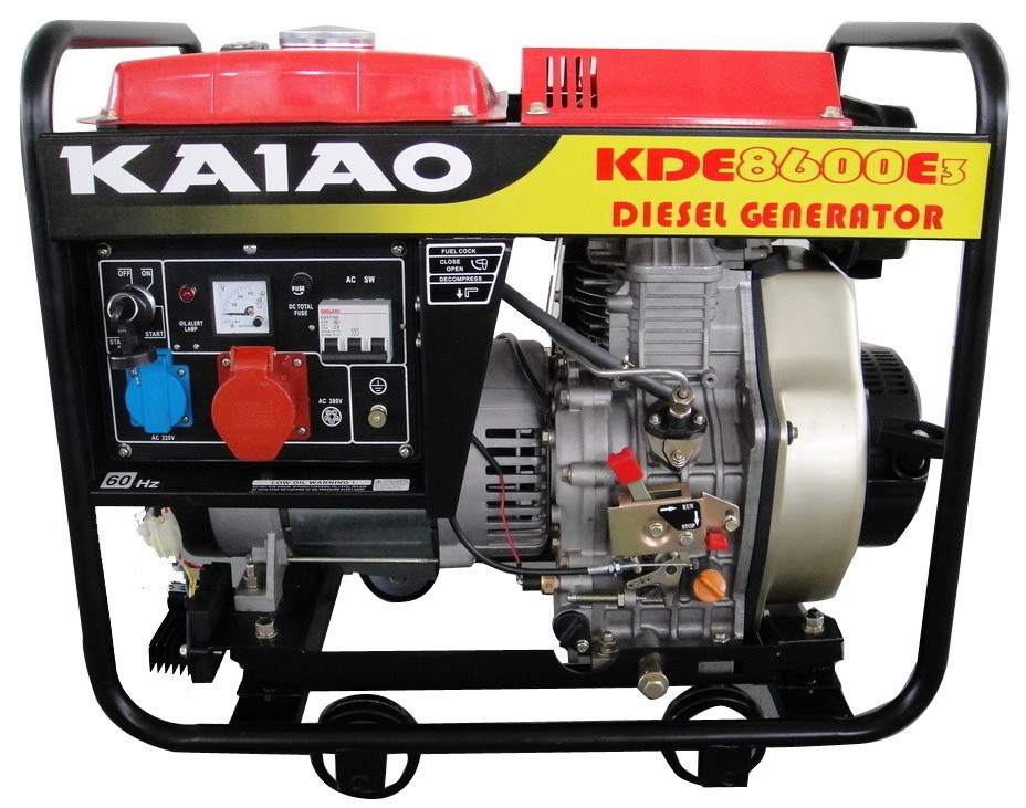 CE μικρές γεννήτριες ντίζελ 3 φάσης 6.5kw γεννήτρια ντίζελ 8600E3 για το σπίτι