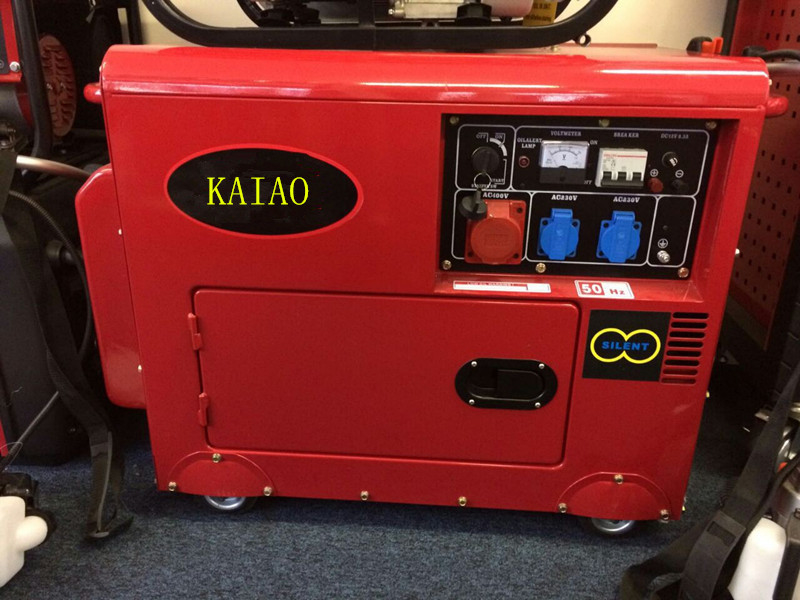 Βιομηχανικές 8KVA γεννήτριες diesel εναλλασσόμενου ρεύματος τριφασικές μικρές με το σύστημα ψύξης ανταλλαγής θερμότητας